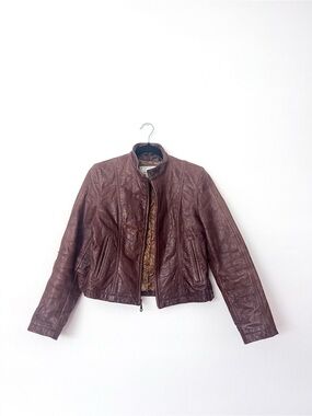 Wilsons Maxima Vintage Brown Genuine Leather Jacket